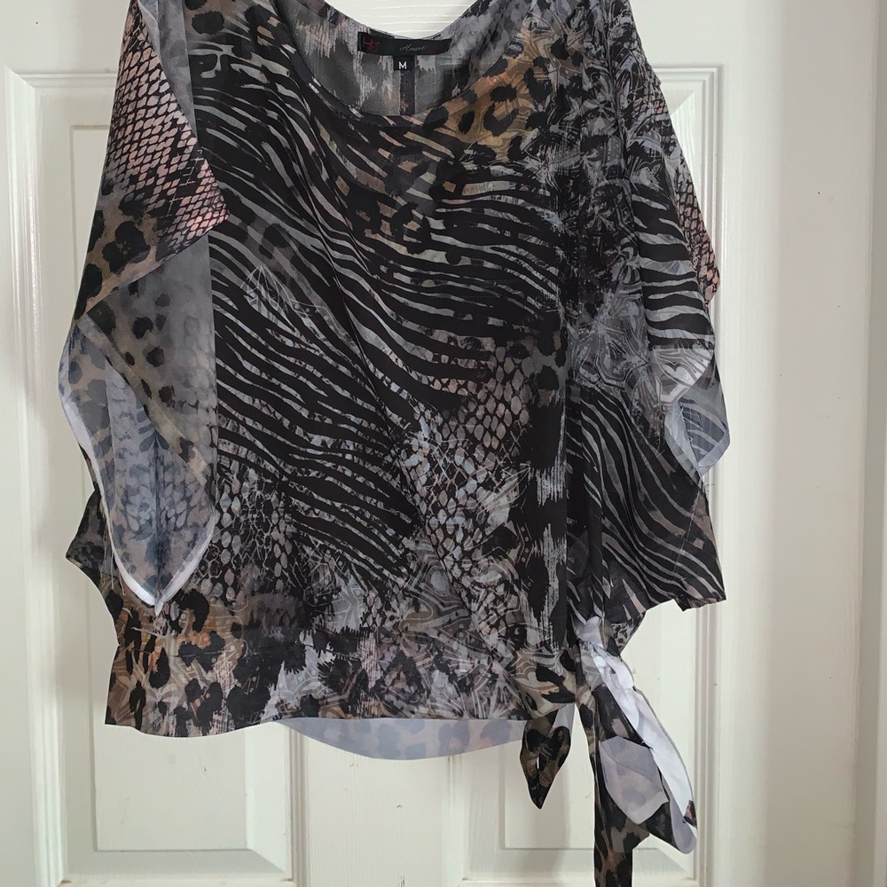 Animal print blouse